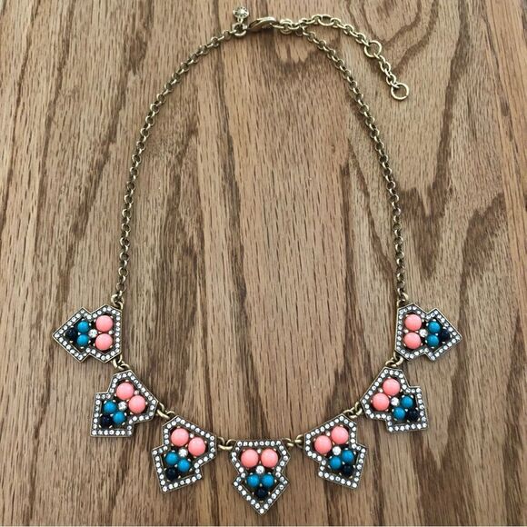 J.Crew | Bright Pendant Statement Necklace | 18” Adjustable - Picture 2 of 3